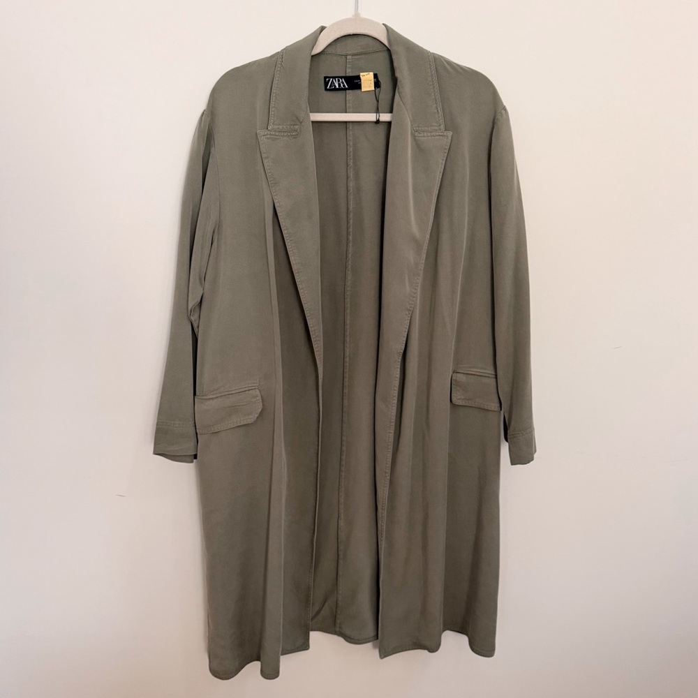 Zara Women's Khaki Trench Coat